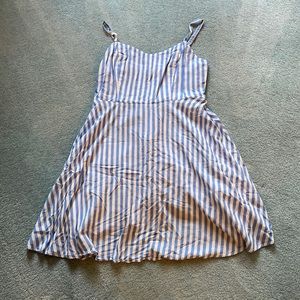 Blue and white sundress